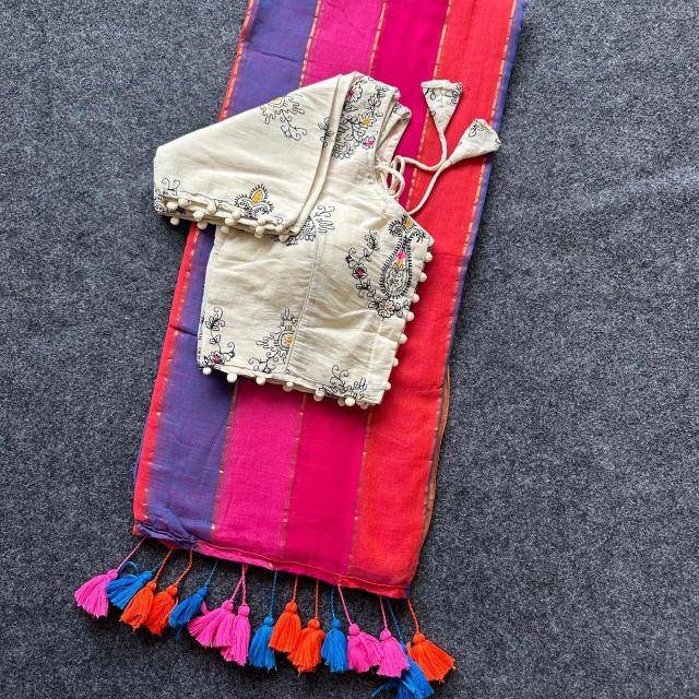 Blousewala mal cotton Sarees wholesale online shopping